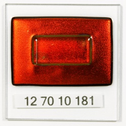 Dicroico S96 Negro 2mm Caramelo Manzana Rojo 10x5cmtrs.