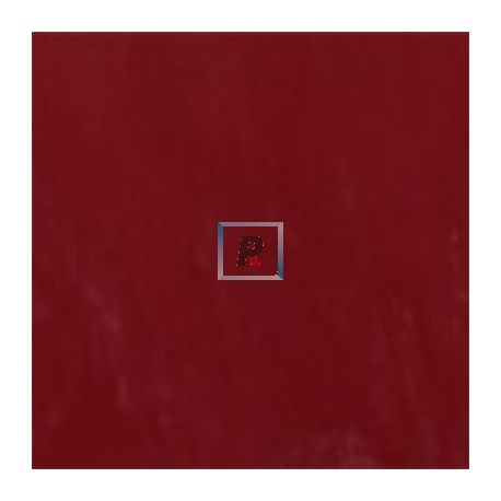 Hoja Rojo Opaco 432 50x50cm