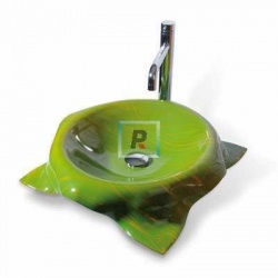 PR10 Green Glass Basin 45x45x11