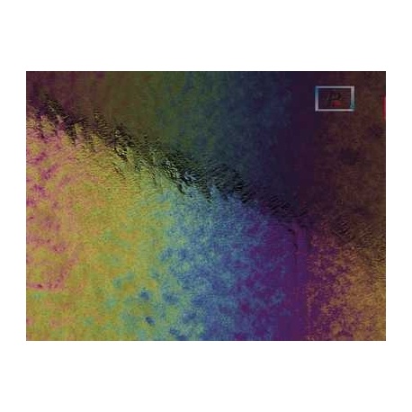 Bullseye Opalescente Negro Rainbow Iridiscente 0100 44.5x51cm