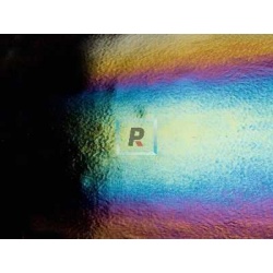0100 Rainbow Black Opalescent Iridiscent 2mm 51x43cm