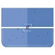 Bullseye Transparente Azul Verdadero 1464 de 2mm 51x43cm