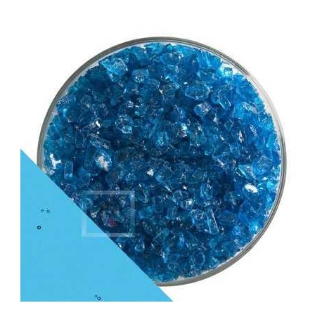 Fritas Transparente Azul Turquesa 1116 Grueso (454g)