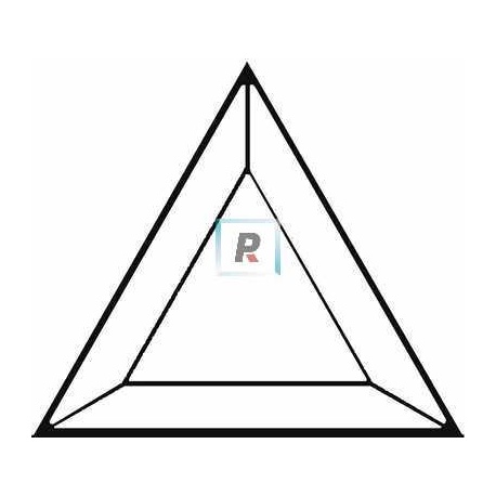 Minibiselado Triangulo de 101,6x177,8x101,6mm