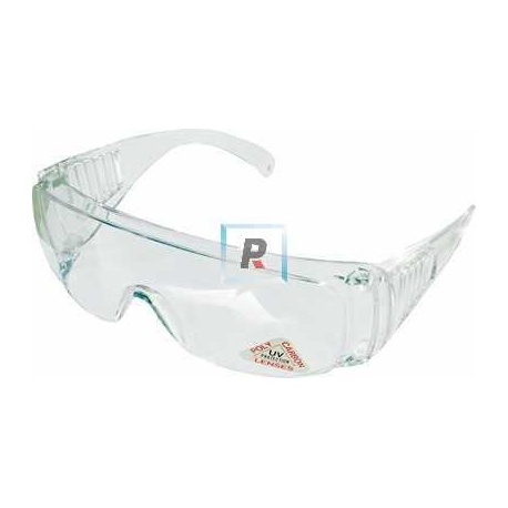 Safety glasses with earpiece