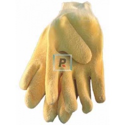 Latex and canvas gloves 11"