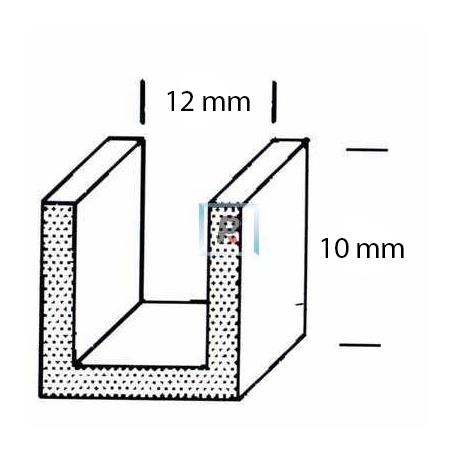 Plomo en U H-53 de 10x12 mm (16 M/l)