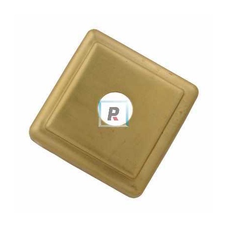 Brass Lampcap square Small 41mm.