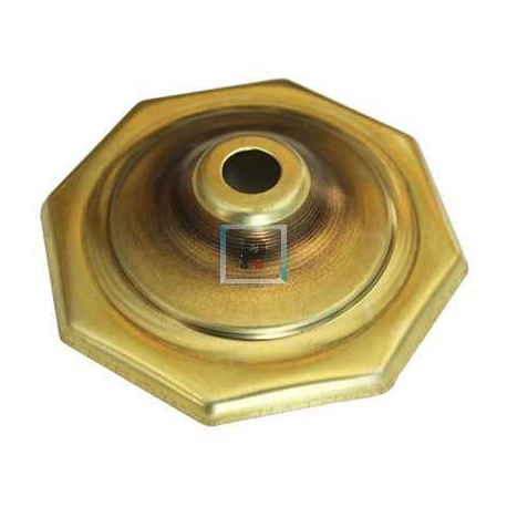 Brass Lampcap Octagon 33mm