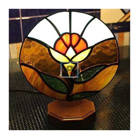 Lamp Base Wooden 10x10x8 cm