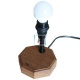 Lamp Base Wooden 10x10x14 cm