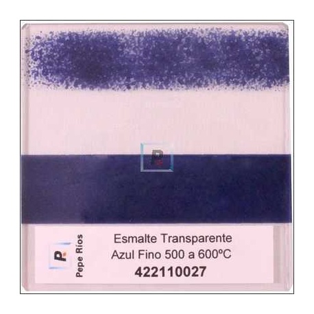 Esmalte Transparente Azul Fino 550ºC 100 gr.