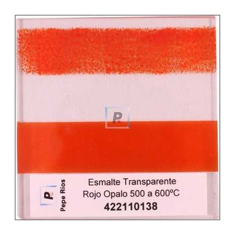 Esmalte Transparente Rojo Opalo 550ºC 100 gr.