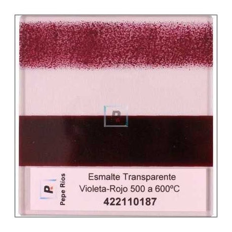 Esmalte Transparente Violeta/Rojo 550ºC 100 gr.