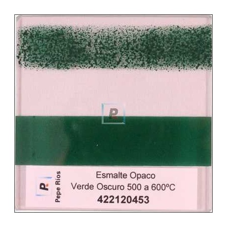 Esmalte Opaco Verde Oscuro 550ºC 100 gr.