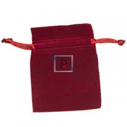 Small Velvet Bag, Red