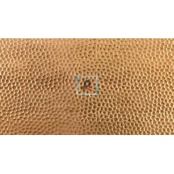 Placa PMC de bronce 5x10cm con textura de guijarros pequeños
