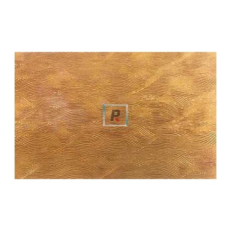 Placa PMC de bronce 5x10cm con textura remolino