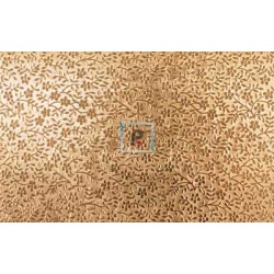 Placa PMC de bronce 5x10 cm con textura de flores pequeñas