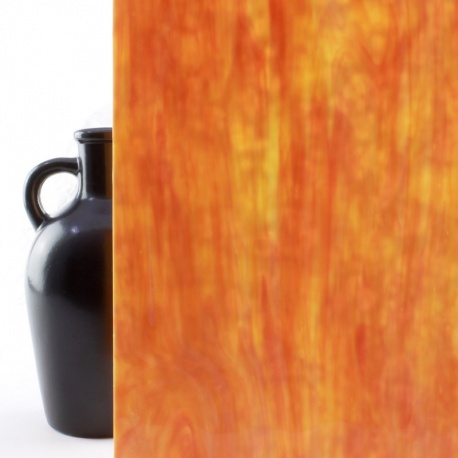Vidrio Mondoglass Opalescente Naranja 96x78cm