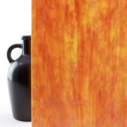 Vidrio Mondoglass Opalescente Naranja 78x48cm