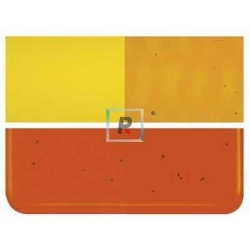 1125 Orange Transparent 2mm 25.5x21.5cm
